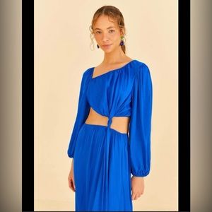 Farm Rio satin cut out dress- super cute!